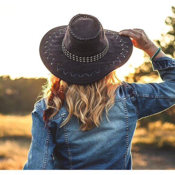 Stretchable Cowboy Hat Bands 12 pcs Straw Accessories for Women Men